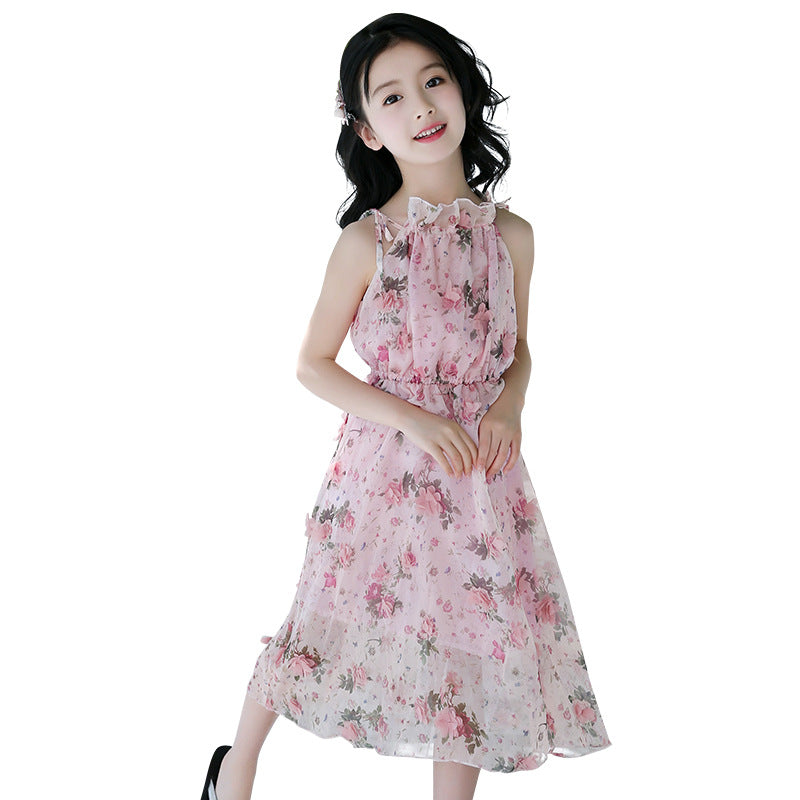 Girls Bohemian Summer Dress - Floral Maxi Dress - - dress