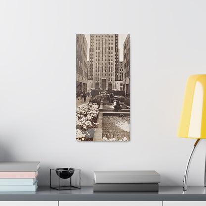 Rockefeller Plaza Canvas Gallery Wraps 10″ x 20″ 1.25"