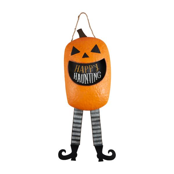 Orange Jack-O-Lantern Pumpkin Candy Door Hanger - - Fall & Halloween