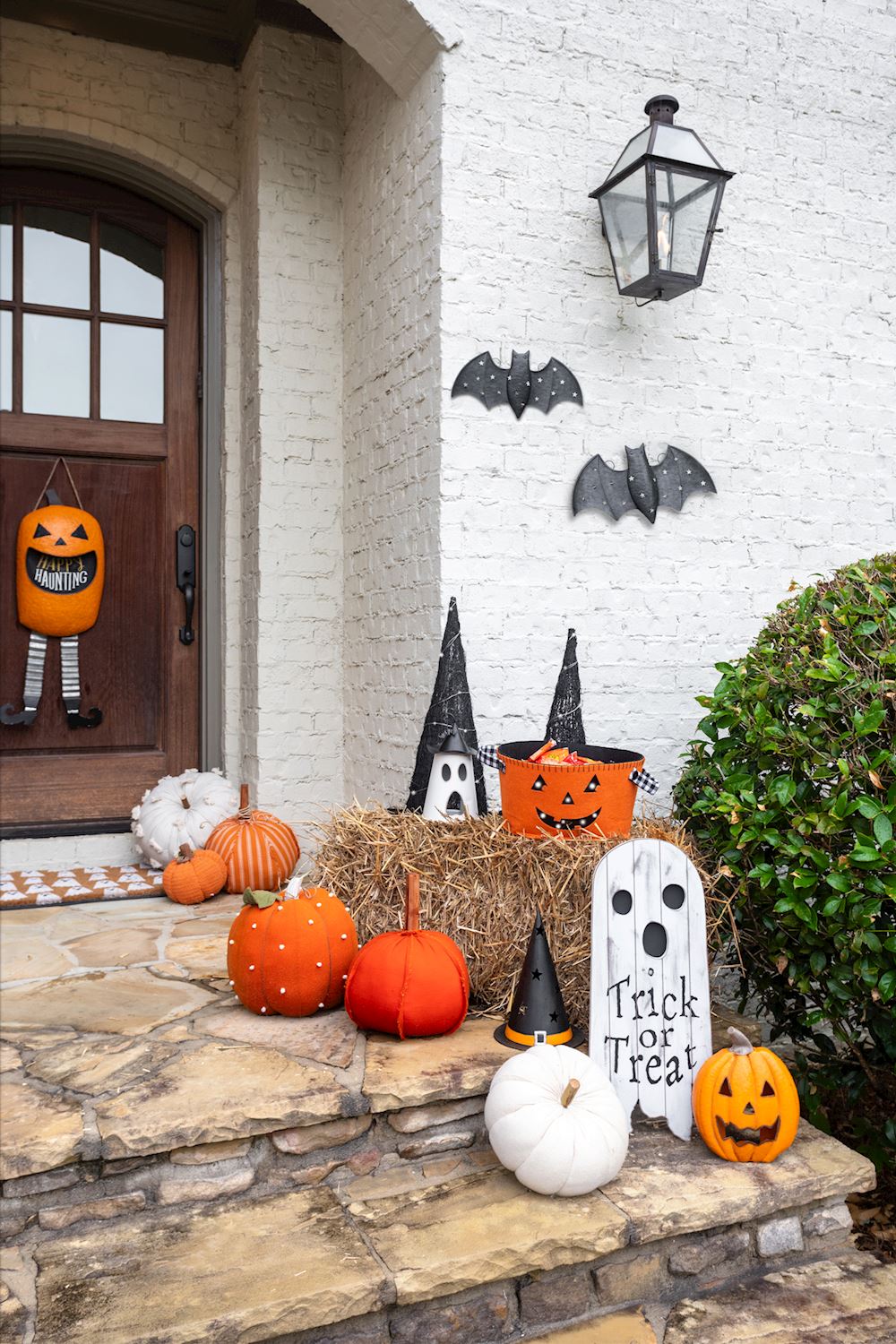 Orange Jack-O-Lantern Pumpkin Candy Door Hanger - - Fall & Halloween