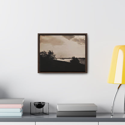Navy Day New York October 27th 1945 Plane Gallery Canvas Wraps Horizontal Frame 14″ x 11″ Walnut 1.25"