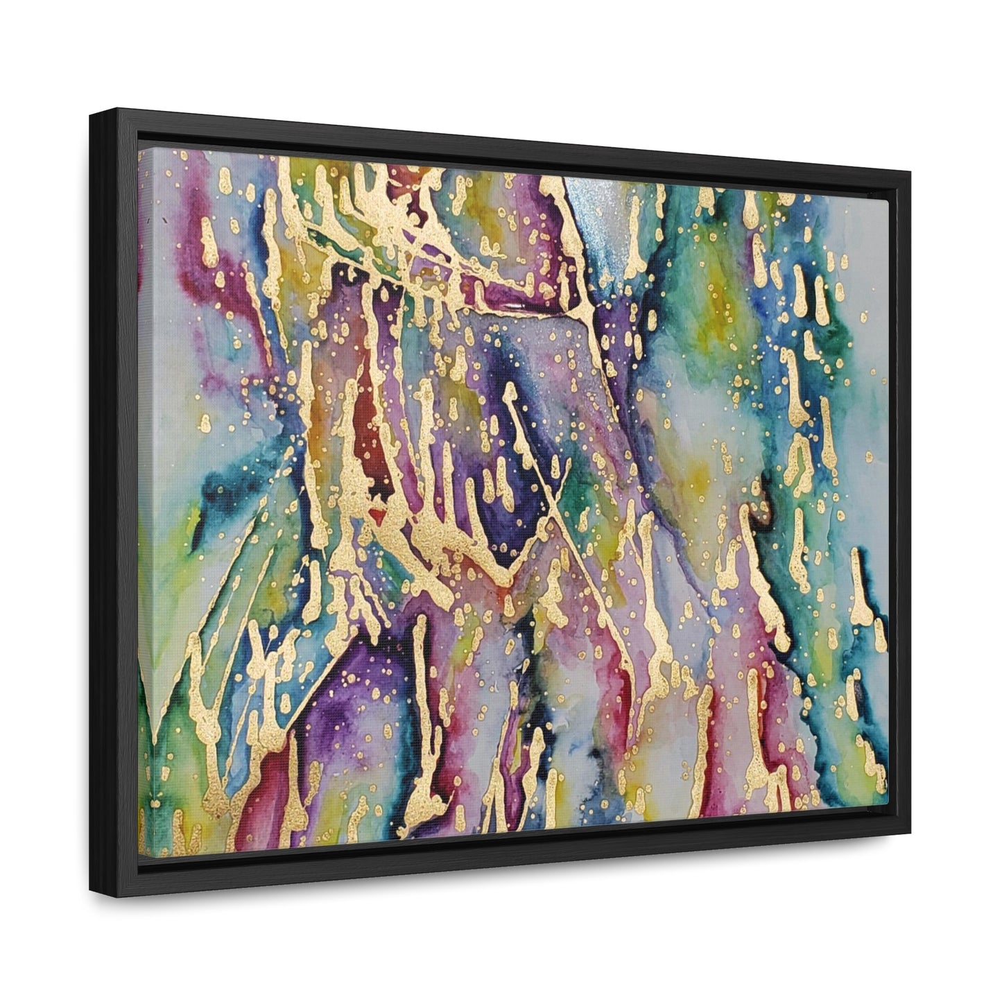 Purple Rain Gallery Canvas Wraps, Horizontal Frame