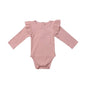 Babies Knit Long Sleeve Romper and Pants Dark pink 6-12 Months