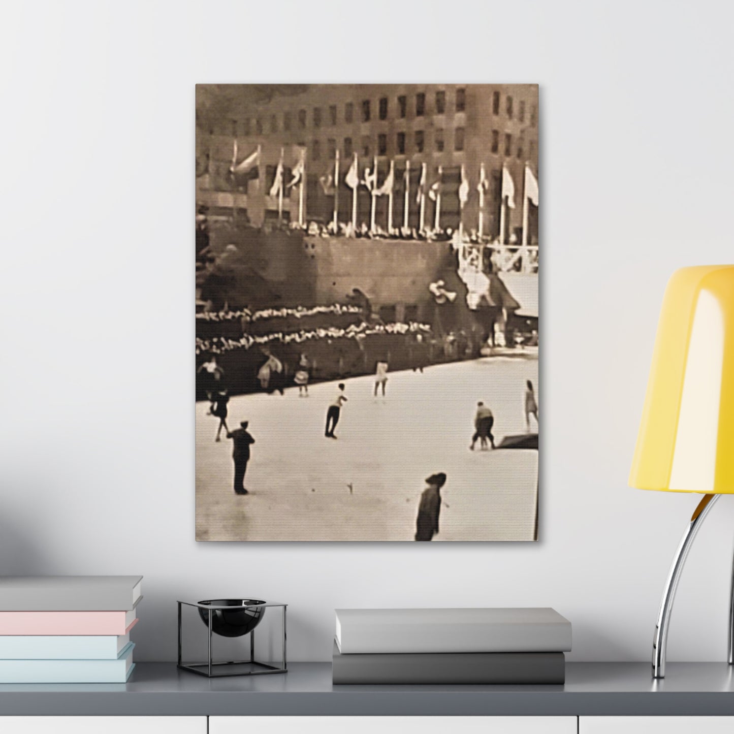 Rockefeller Plaza Easter 1945 Canvas Gallery Wraps