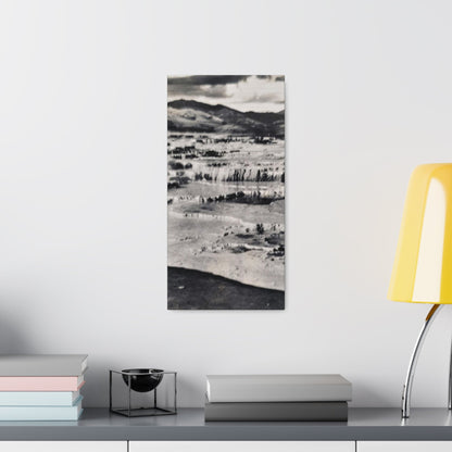 Springs at top of Jupiter Terrace Yellowstone Canvas Gallery Wraps 10″ x 20″ 1.25"