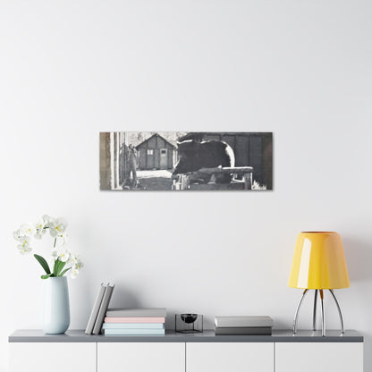 Yellowstone Bear Canvas Gallery Wraps 36″ x 12″ 1.25"