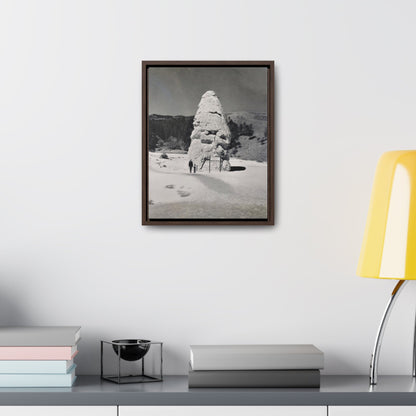 Liberty Cap Yellowstone Gallery Canvas Wraps Vertical Frame 11″ x 14″ 1.25" Walnut