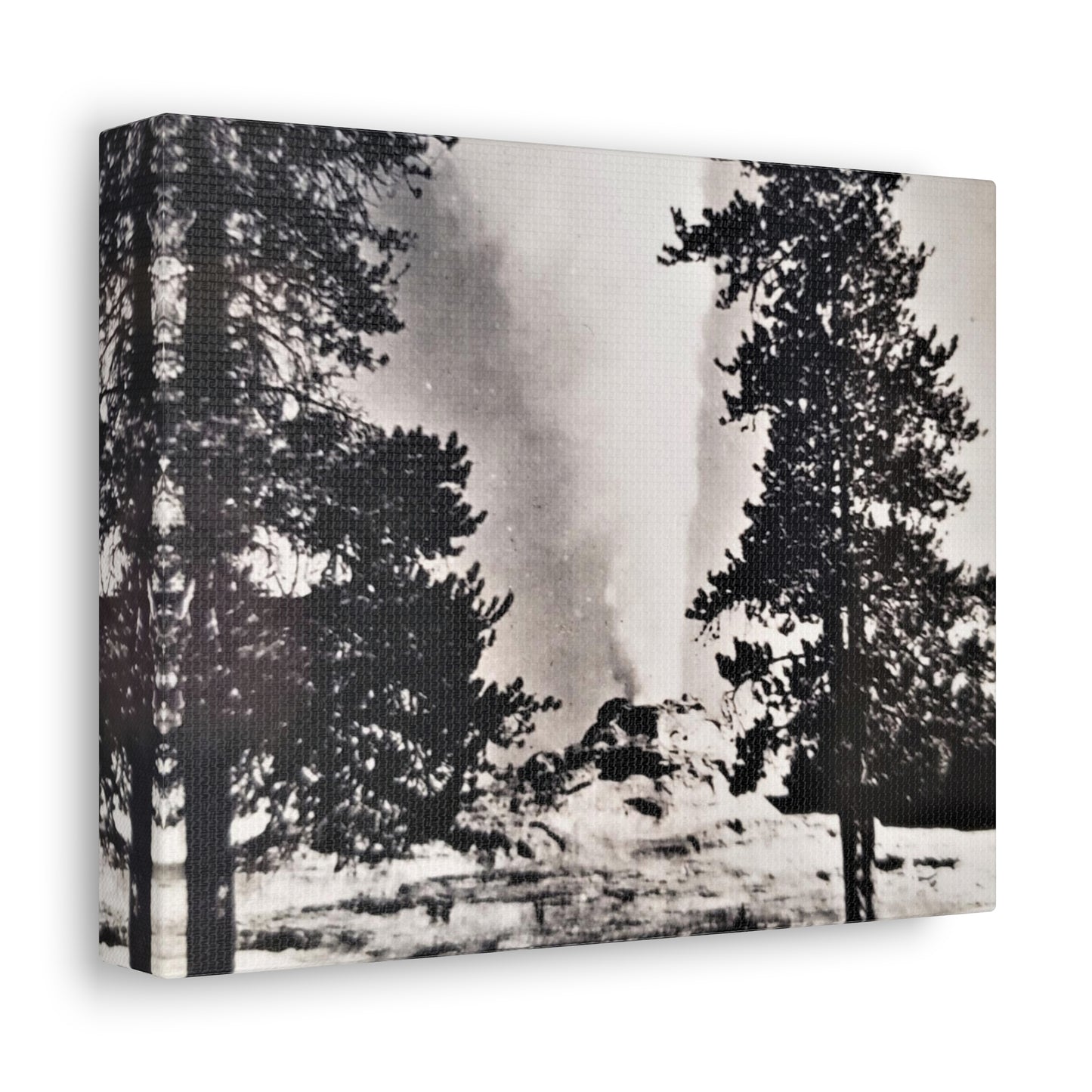 Castle Geyser Yellowstone Stretched Canvas