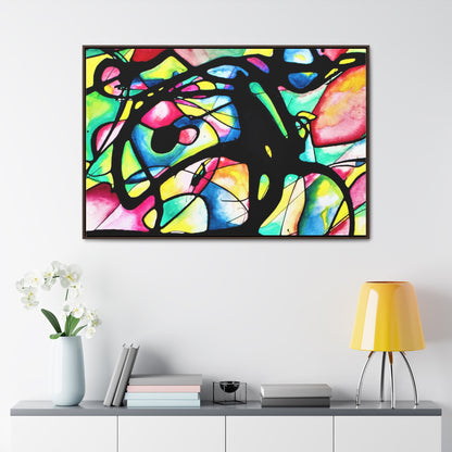 Peacock Gallery Canvas Wraps, Horizontal Frame