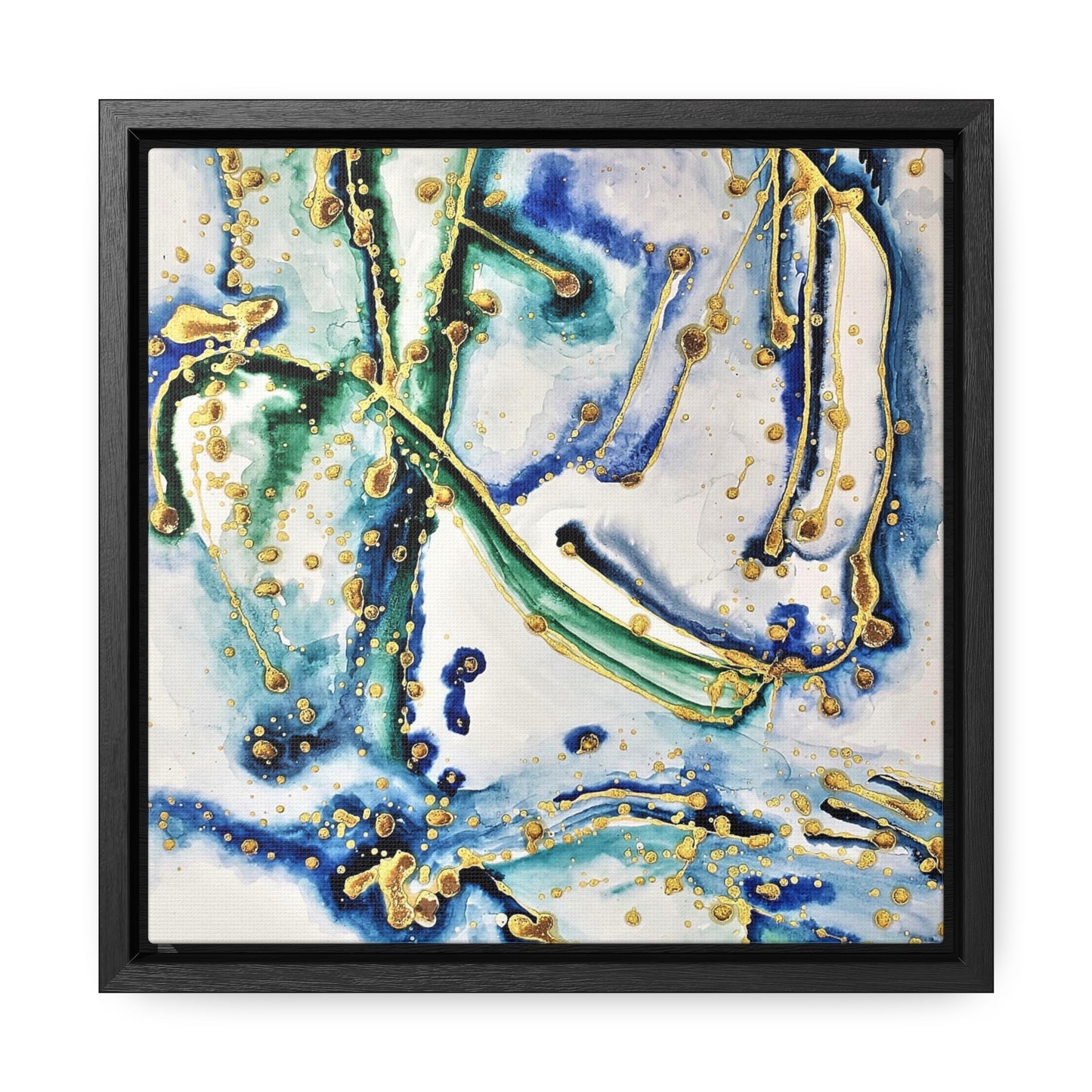 Blue Willow Gallery Canvas Wraps, Square Frame