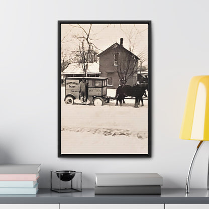Milk Man Gallery Canvas Wraps Vertical Frame 16″ x 24″ 1.25" Black