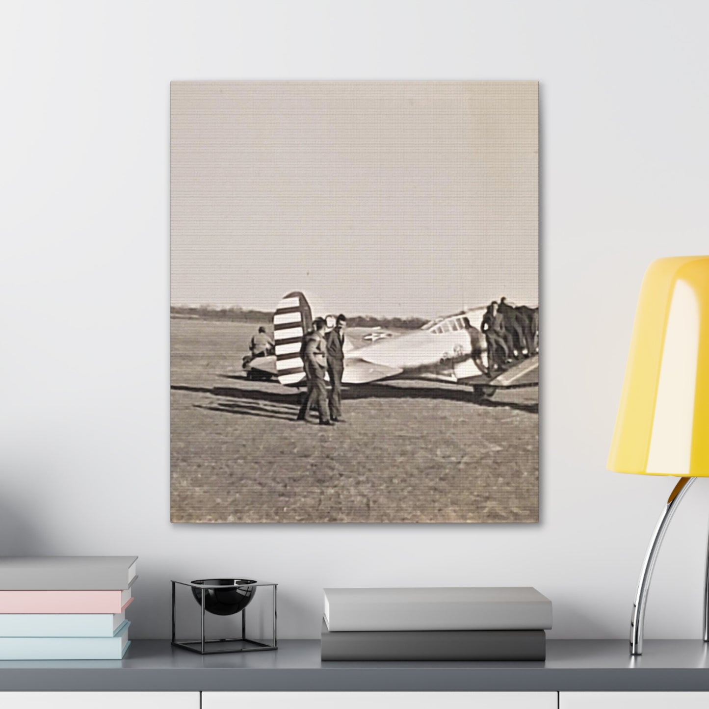 Army Pursuit Plane Ames Airport 1939 Canvas Gallery Wraps