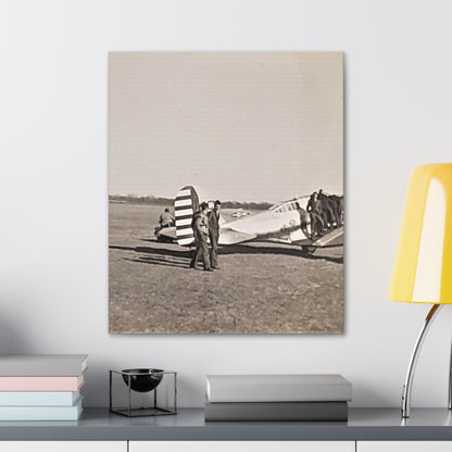 Army Pursuit Plane Ames Airport 1939 Canvas Gallery Wraps 20″ x 24″ 1.25"