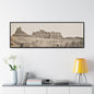 West Gallery Canvas Wraps Horizontal Frame 60″ x 20″ Black Premium Gallery Wraps (1.25″)