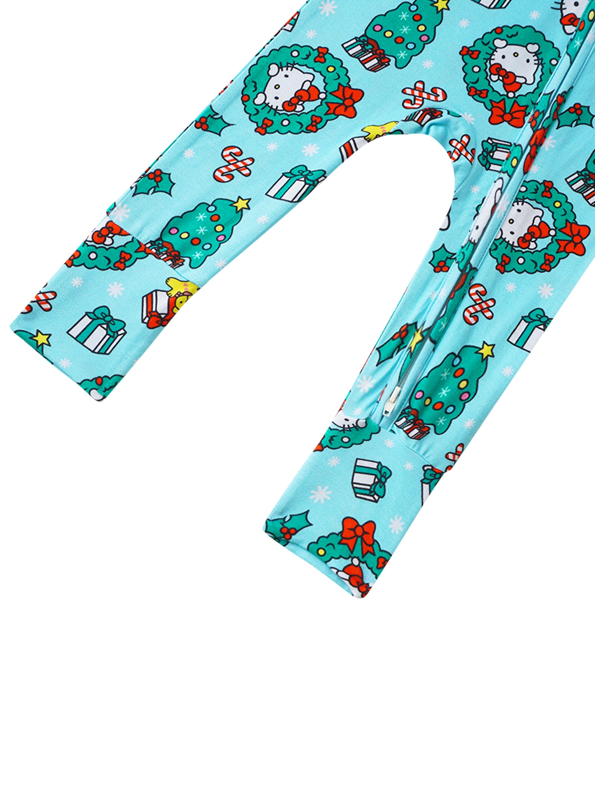 PoshTOT Sanrio Hello Kitty Wreath Bamboo Baby Convertible Zippy Romper - - Zippy Romper