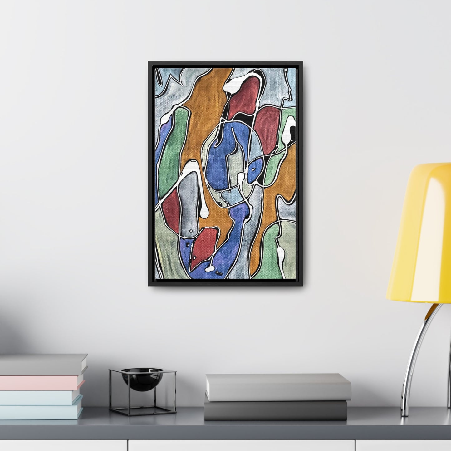 Blue Girl Gallery Canvas Wraps, Vertical Frame