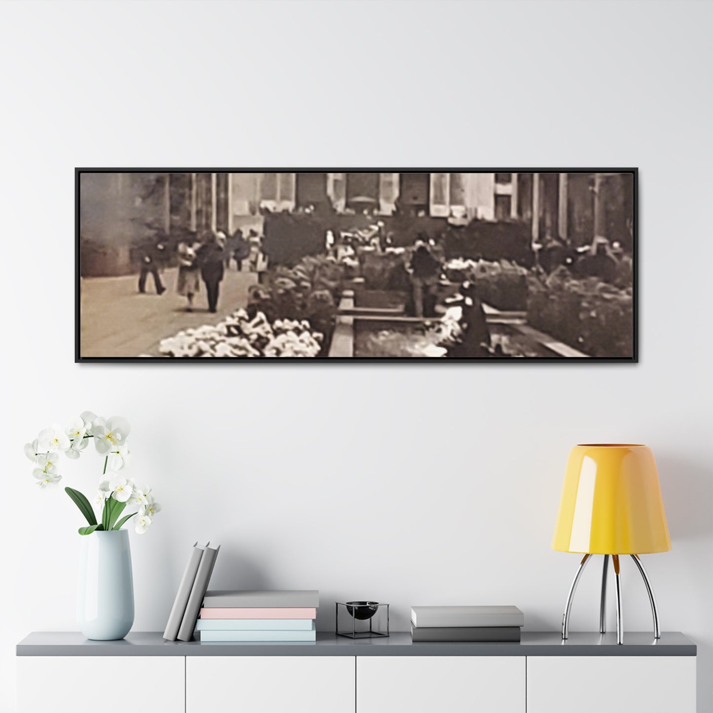 Rockefeller Plaza Gallery Canvas Wraps, Horizontal Frame