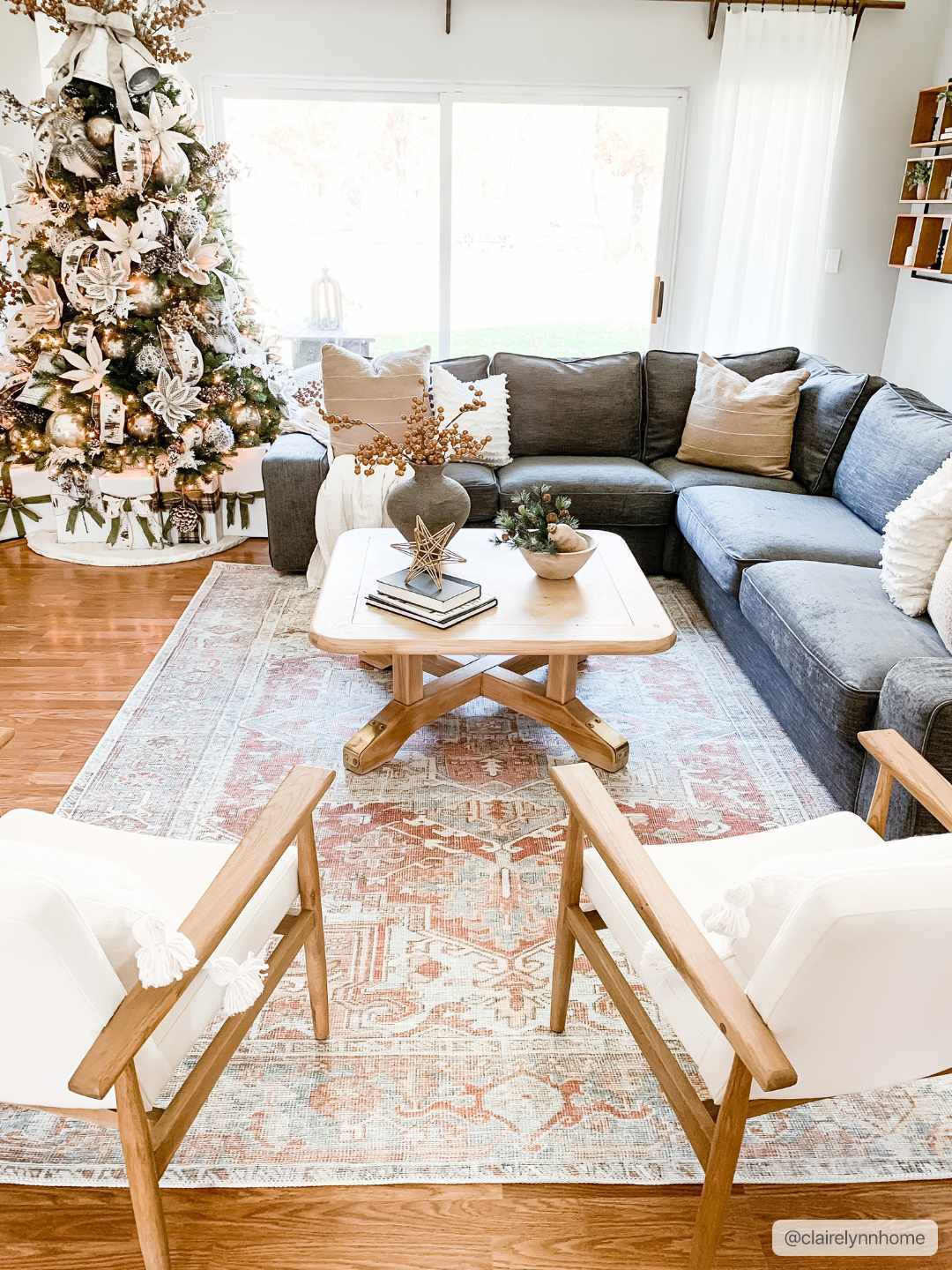 Maayon Medallion Rust Washable Area Rug - - Rugs