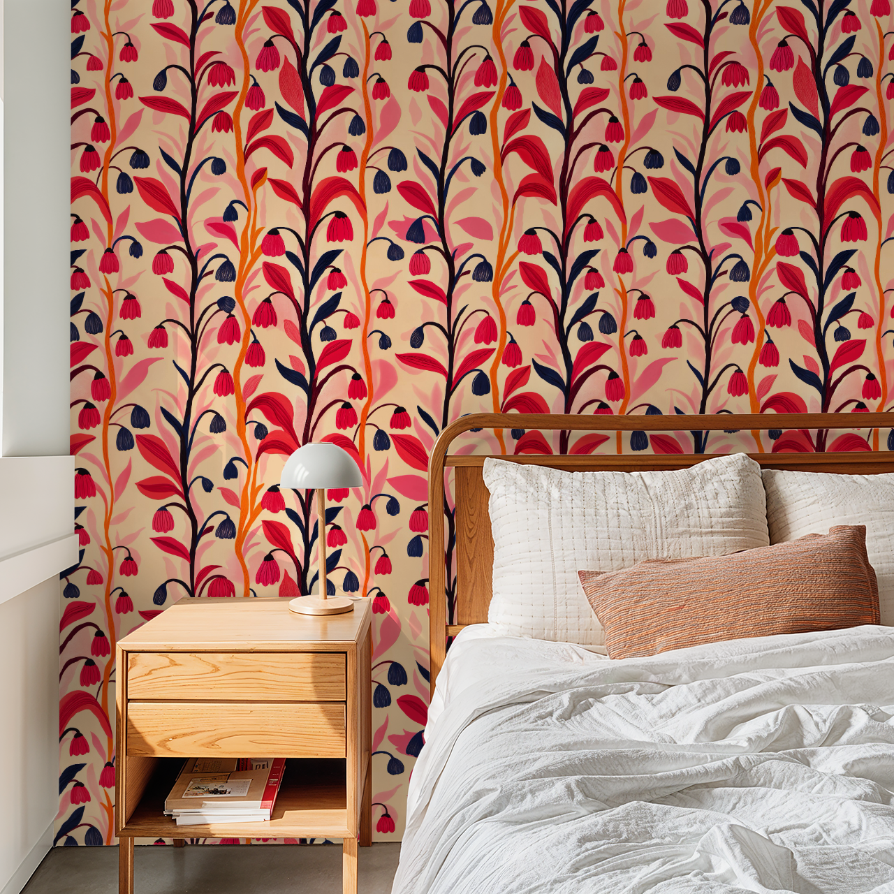 Bellflower Wallpaper - Peel & Stick LUXE - Wallpaper