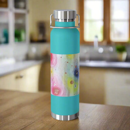 Raining Blooms 22oz Vacuum Insulated Bottle Mint Green 22oz