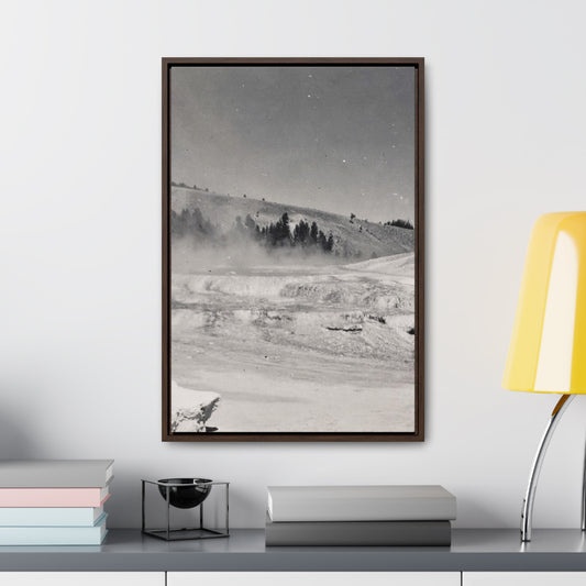 Mammoth Hot Springs Gallery Canvas Wraps, Vertical Frame