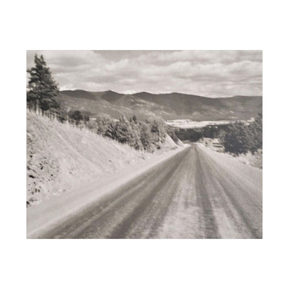 Western Road Satin Canvas Stretched 30" x 24" (Horizontal) 1.5"
