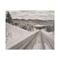 Western Road Satin Canvas Stretched 30" x 24" (Horizontal) 1.5"