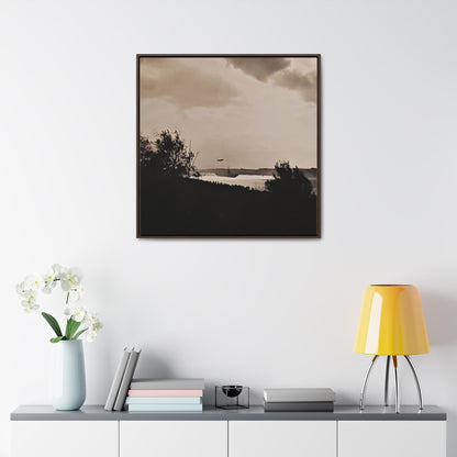 Navy Day New York October 27th 1945 Plane Gallery Canvas Wraps Square Frame