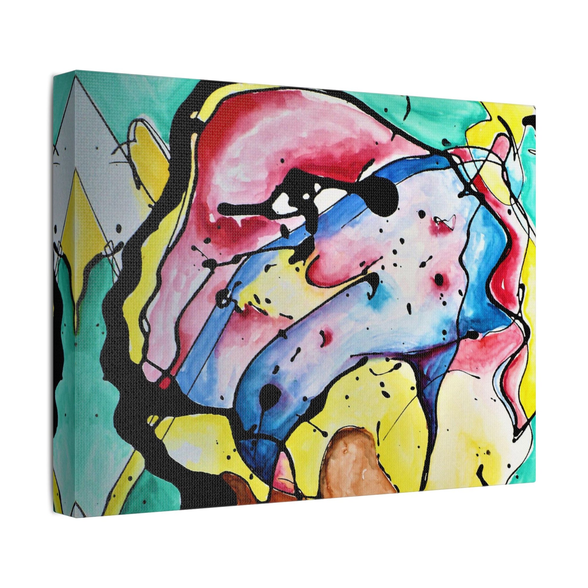3rd Eye Sundae Satin Canvas Stretched - Kia Day Design