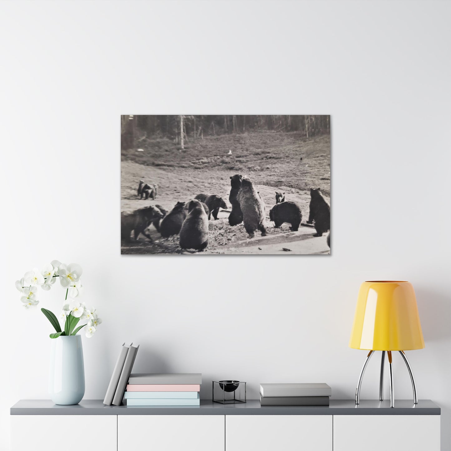 Yellowstone Grizzly Bears Canvas Gallery Wraps