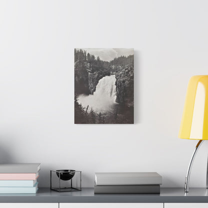 Upper Falls Yellowstone Satin Canvas Stretched