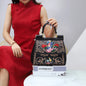 Daily Handbags for Women Embroidery Ladies Bags Female Bags Black