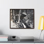 Narada Falls Yellowstone Gallery Canvas Wraps Horizontal Frame 20″ x 16″ Walnut 1.25"