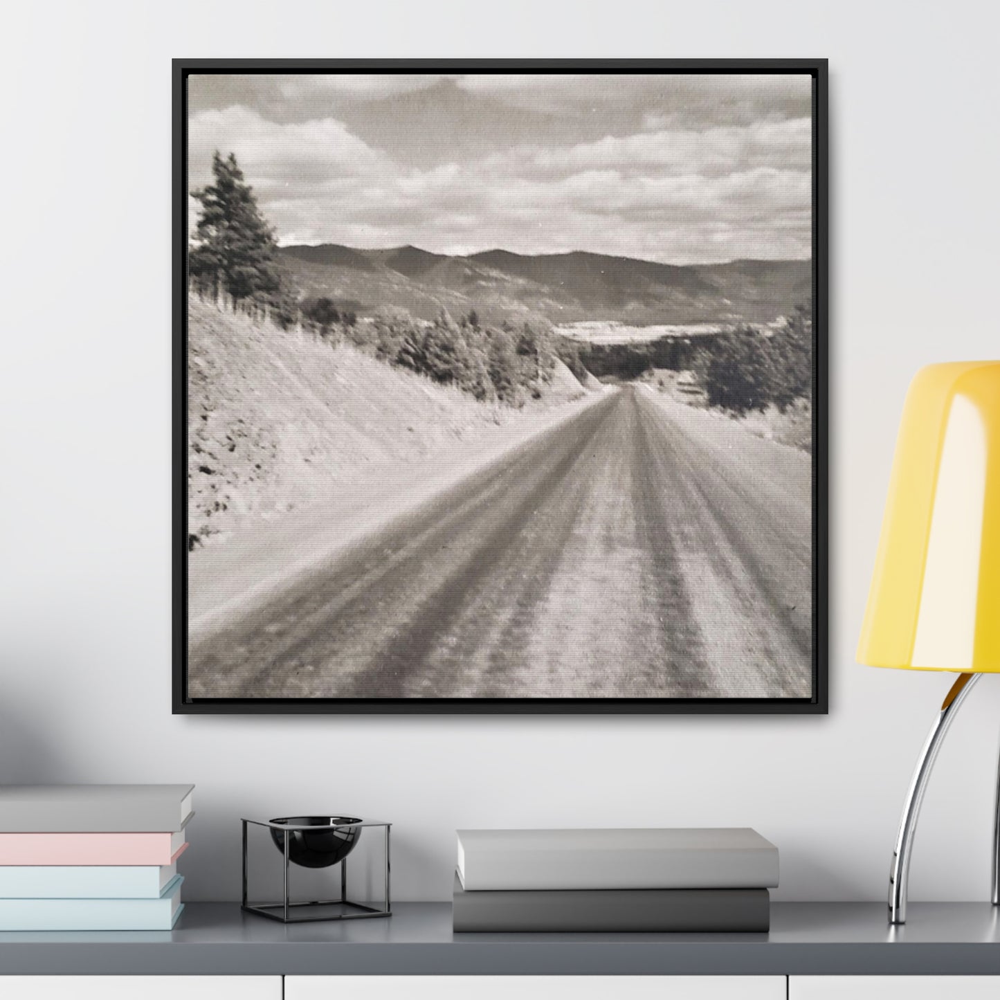 Western Road Gallery Canvas Wraps, Square Frame