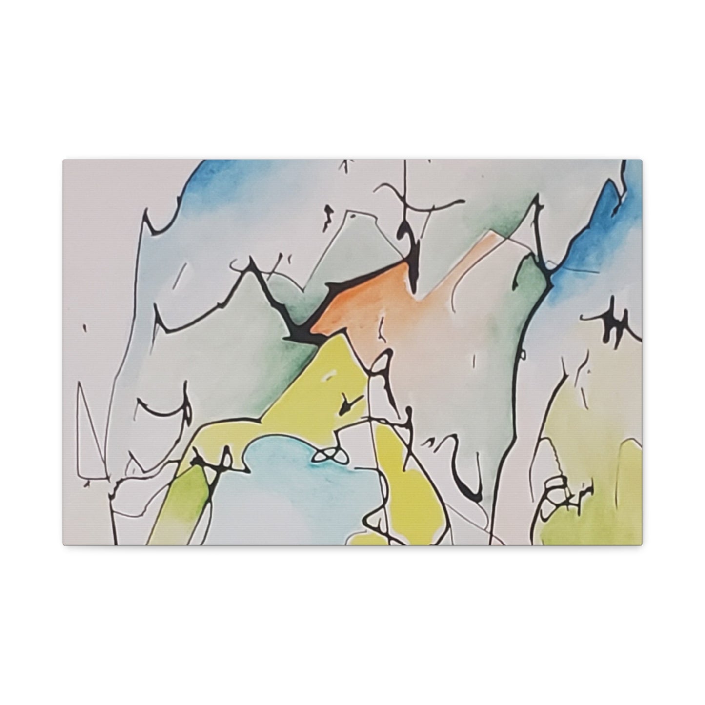 Misty Mountains Canvas Gallery Wraps 24″ x 16″ 1.25"