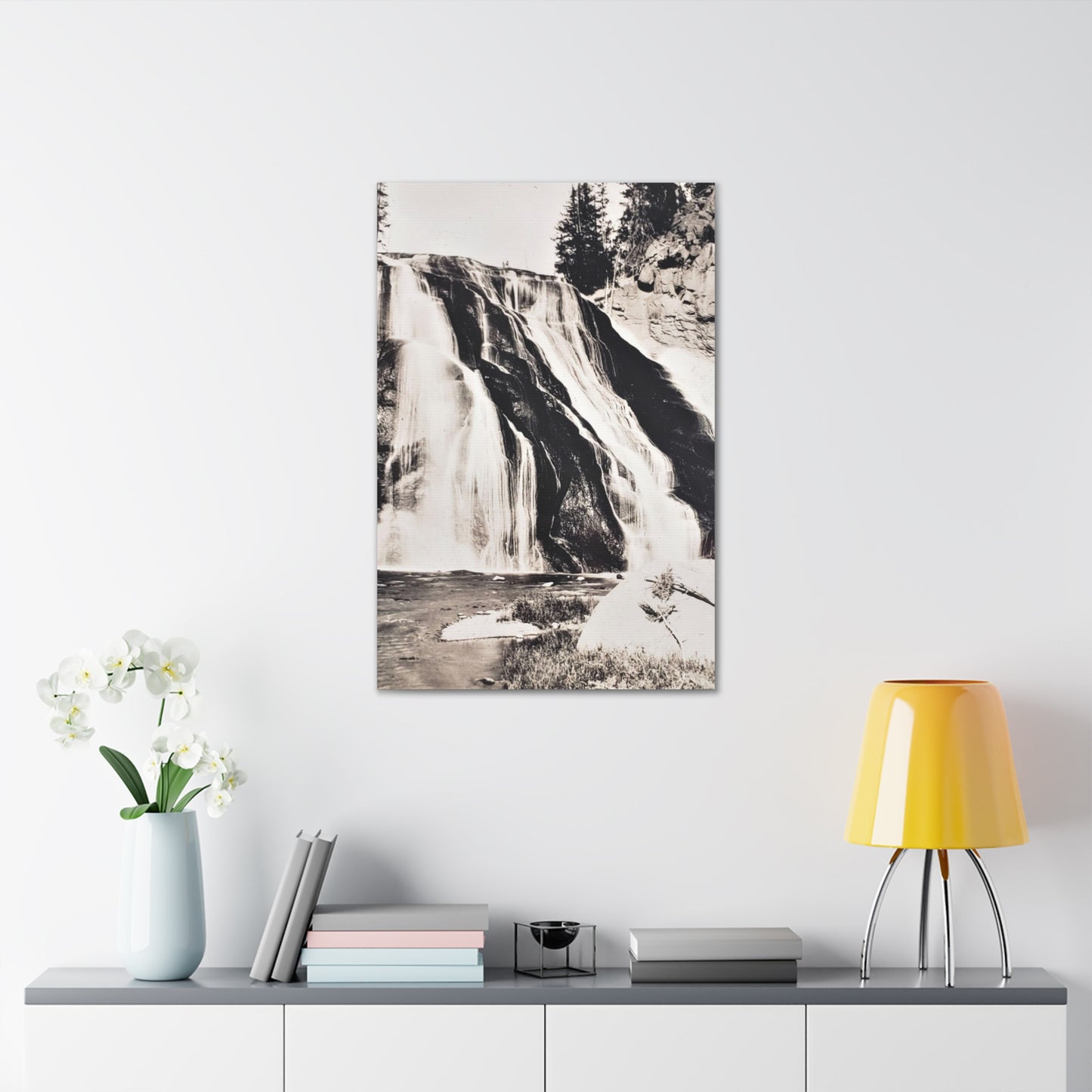 Gibbon Falls Yellowstone Canvas Gallery Wraps