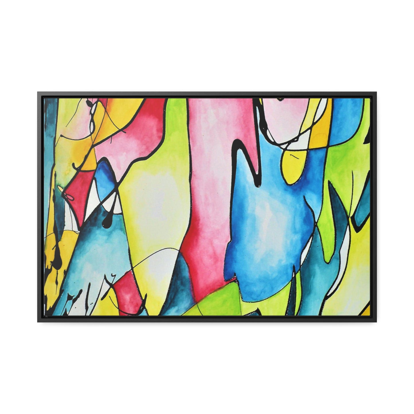 Blue Flame Gallery Canvas Wraps, Horizontal Frame