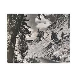 Eagles Nest Rock Yellowstone Satin Canvas Stretched