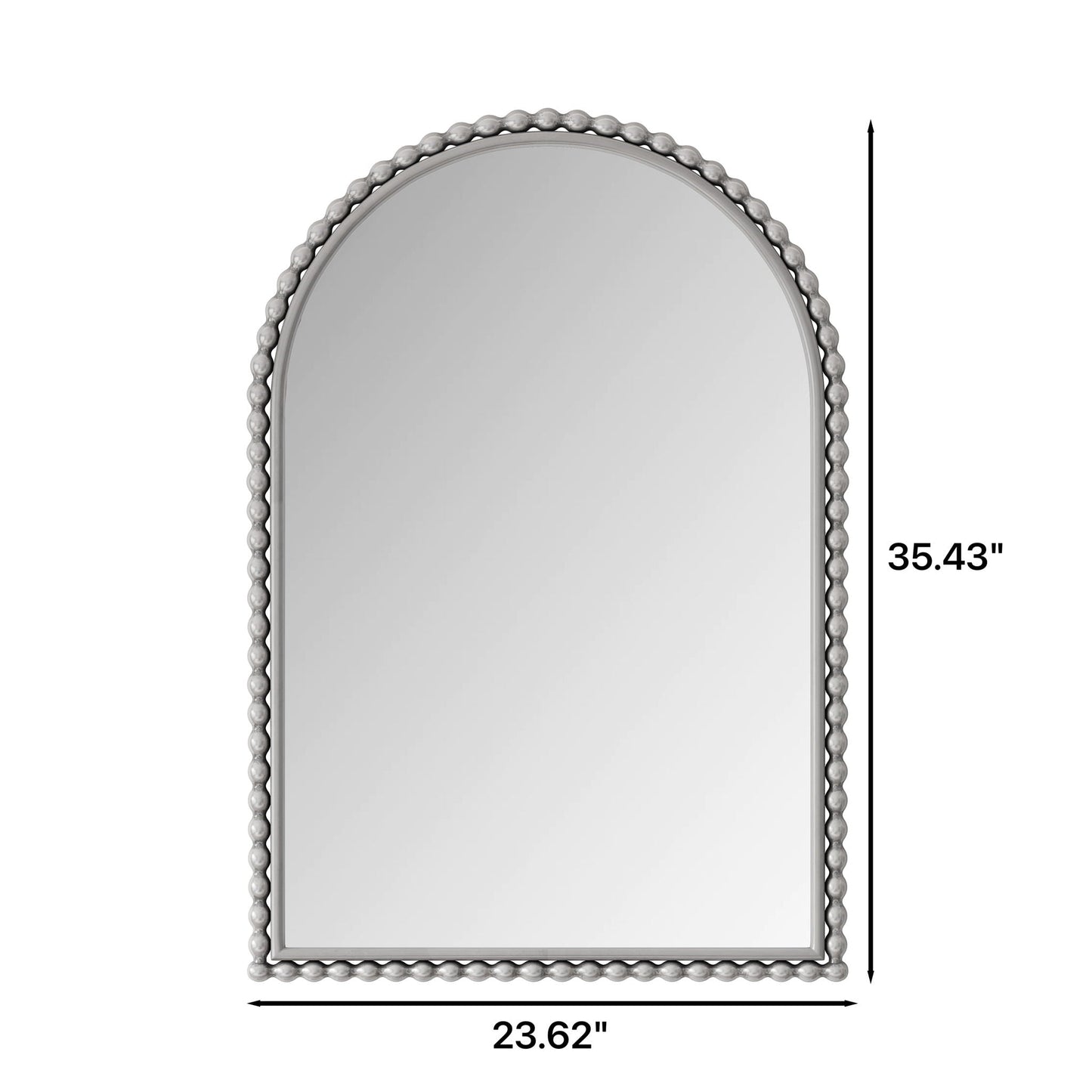Vintage Iron Art Arch Mirror, Wall Hanging Or Table Display - - Wall Mirrors
