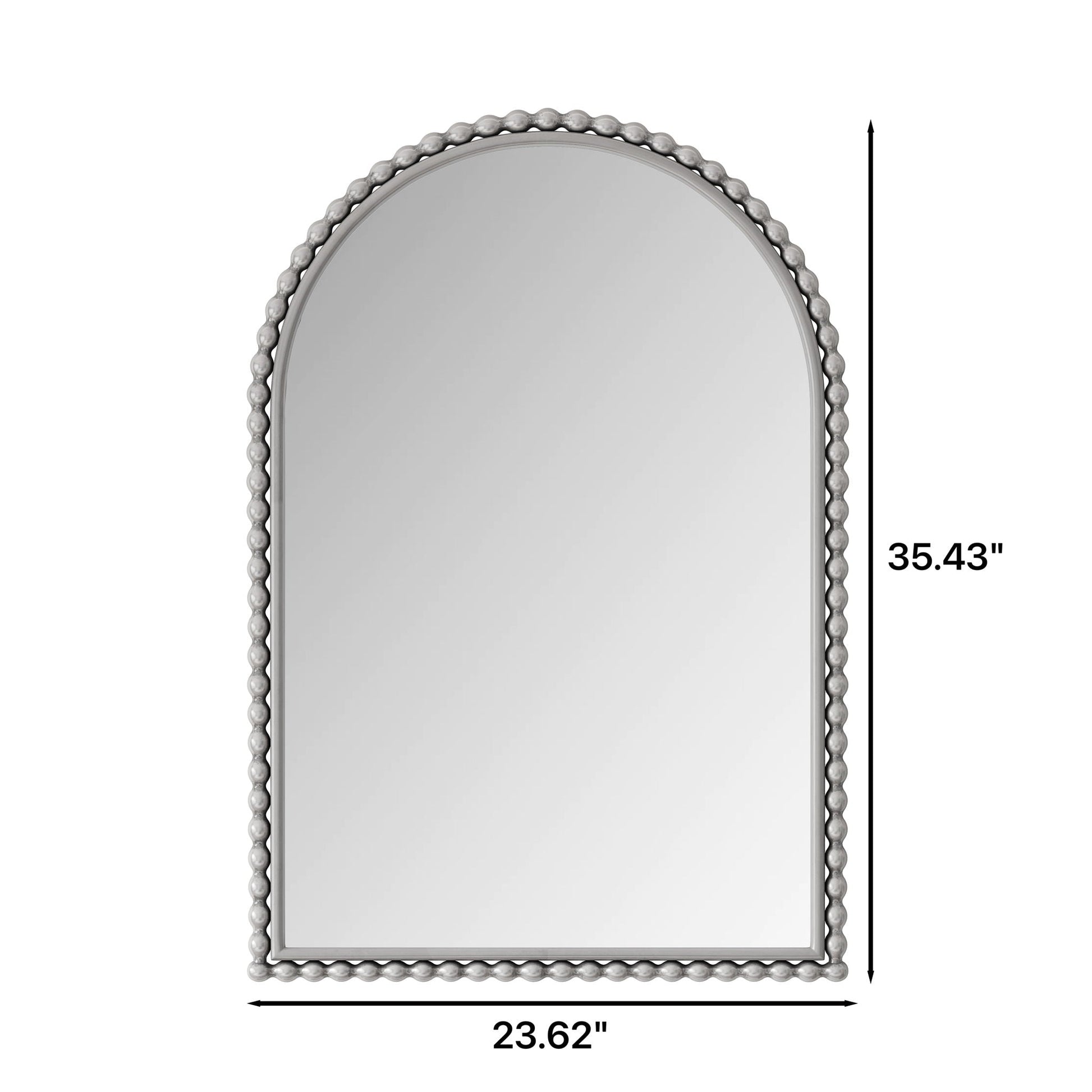 Vintage Iron Art Arch Mirror, Wall Hanging Or Table Display - - Wall Mirrors