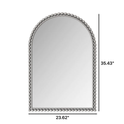 Vintage Iron Art Arch Mirror, Wall Hanging Or Table Display - - Wall Mirrors