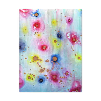 Raining Blooms Stretched Canvas 1.5" 18″ x 24″