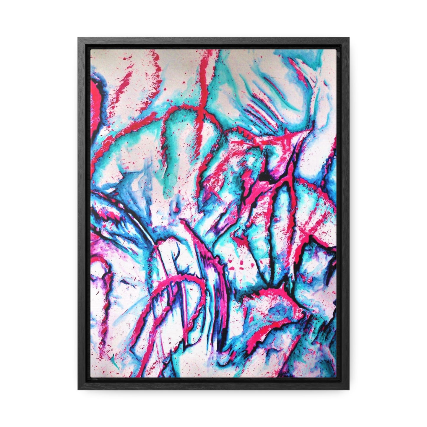 Pink Jellyfish Gallery Canvas Wraps, Vertical Frame 12″ x 16″ 1.25"