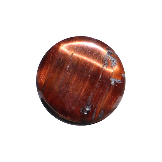 2G Red Tiger Eye Natural Stone Plug - - PLUG