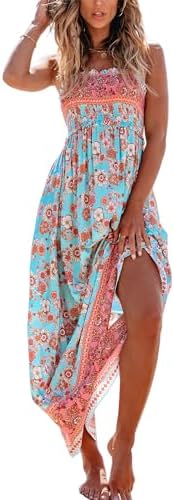 CUPSHE Ditsy Floral Smocked Sundress Ruffled Spaghetti Straps - Mint Floral - dress