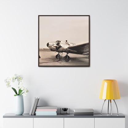 Refueling Mid-Contintent Chief Line 1939 Gallery Canvas Wraps Square Frame