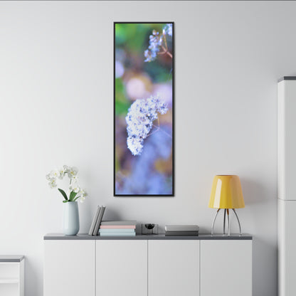 Macro Blue Gallery Canvas Wraps, Vertical Frame