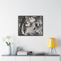 Eagles Nest Rock Yellowstone Gallery Canvas Wraps Horizontal Frame 30″ x 24″ Black 1.25"