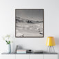 Mammoth Hot Springs Gallery Canvas Wraps Square Frame 36″ x 36″ Premium Gallery Wraps (1.25″) Walnut
