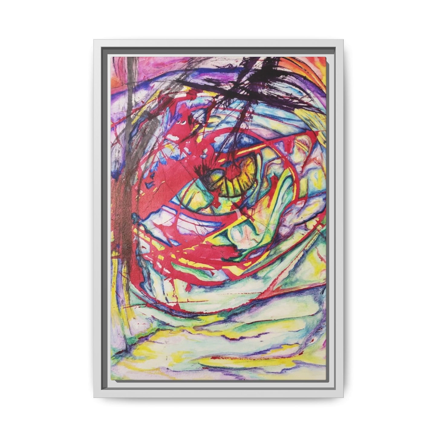 The Eye Framed Art Print - Kia Day Design
